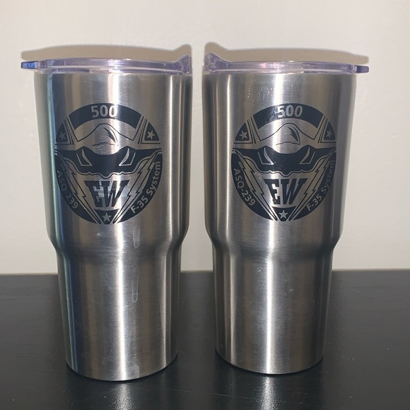 ASQ-239 F-35 System Insulated Drink Containers.  Set of 2 - Picture 1 of 9